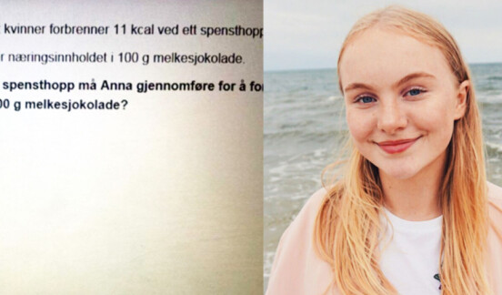 Fikk sjokk av datteras matteoppgave: - Flere jeg har vist den til trodde ikke at det kunne være sant